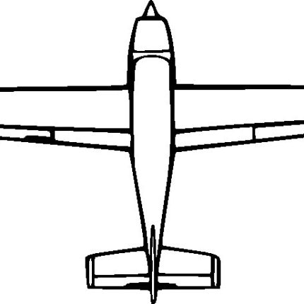 Aircraft Clipart Diecut Decal 02