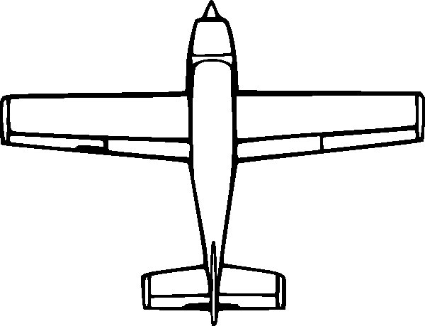 Aircraft Clipart Diecut Decal 02