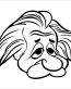 Albert Einstein Cartoon Decal