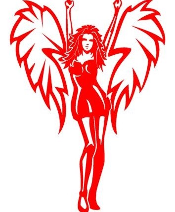 Angel Girl Decal