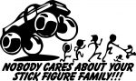 Anti Stick Family Die Cut Decal 08