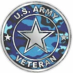 ARMY VETERAN camo blue