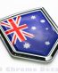Australia Flag Crest Car Chrome Emblem 3D Decal Sticker
