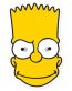 bart-simpson EVIL FACE STICKER