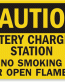 Battery Charging Danger Signs and Labels 10