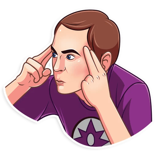 big bang sheldon cooper tv show sticker 7