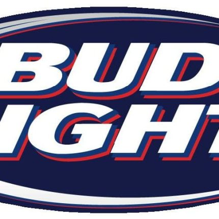 Bud Light Oval Decal Blue