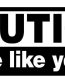 Caution I Drive Like You Do Vinyl Car Decal