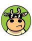 cool cow sticker
