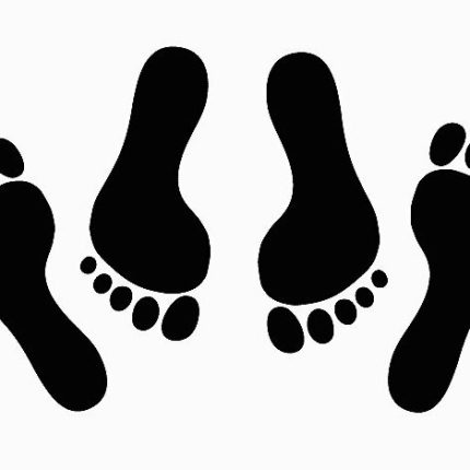 Couples Feet Diecut Decal