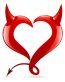 Devil Heart Color Decal