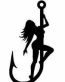 DIRTY HOOKER DIE CUT FISHING DECAL 33