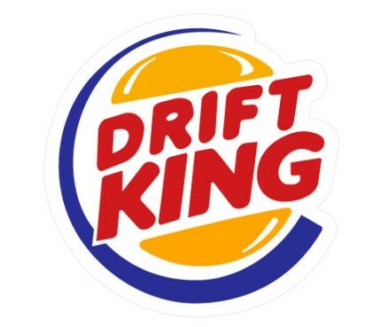 Drift King funny color auto sticker