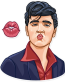 elvis presley the king music band sticker 2