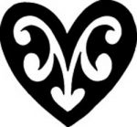 Fancy Heart Diecut Decal