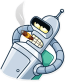 futurama tv show cartoon bender sticker 16
