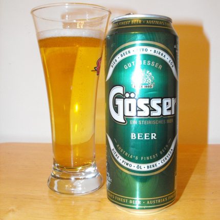 Gosser Beer Can and Glass Sticker