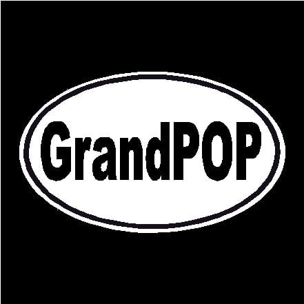 GrandPop Oval Decal