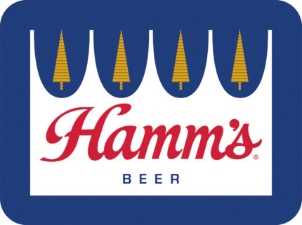 Hamms beer logo original sticker