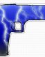 HAND GUN FILLS lightning blue