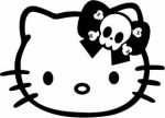 Hello K Skull Crossbones Sticker