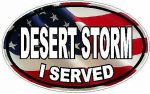 I Served Desert Storm FILLS Flag USA