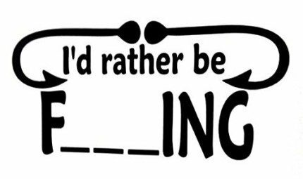 id rather be fishing decal 33