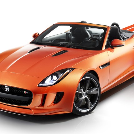 jaguar f type orange wallpaperaper sticker