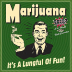 marijuana lung full of fun sticker