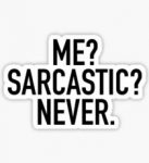 me sarcastic funny car sticker