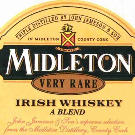 Midleton Very Rare Irish Whiskey Label Sticker