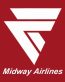 Midway Airlines logo rectangle sticker