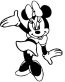 mini mouse wall window decal