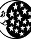 Moon and Stars Vinyl Die Cut Decal