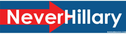 never hillary bumper sticker