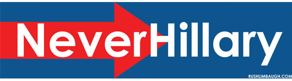 never hillary bumper sticker