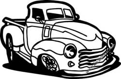 Old Truck Decal 3