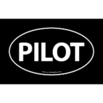 PILOT OVAL STICKER