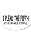 Plead the Fifth Oval Decal