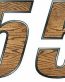 Two Digit - WOODGRAIN Race Number Kit
