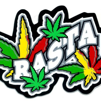 Rasta Reggae Cannabis Peace Sticker