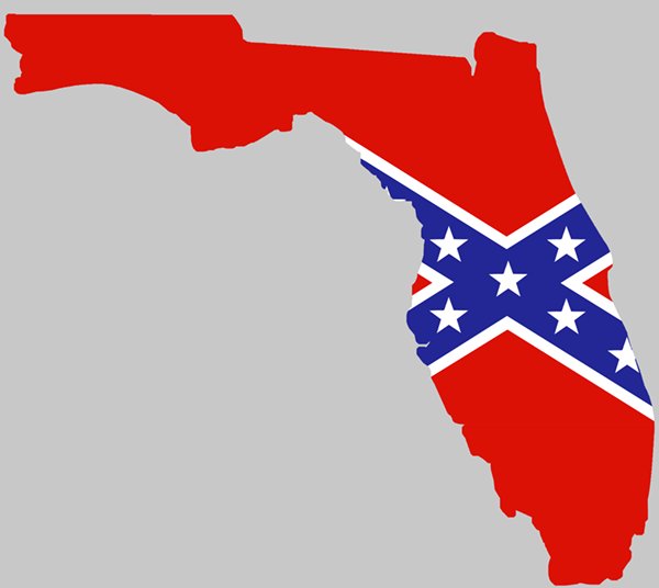 Rebel Flag Florida sticker