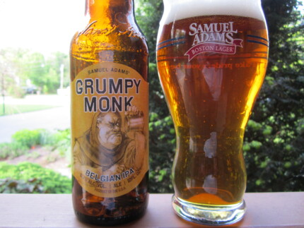 Sam Adams Grumpy Monkey Bottle and Glass Sticker