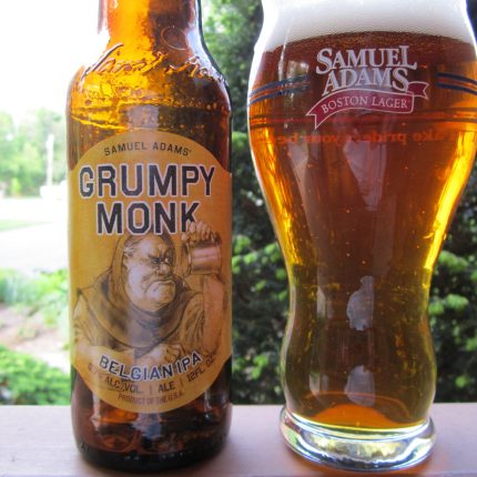 Sam Adams Grumpy Monkey Bottle and Glass Sticker