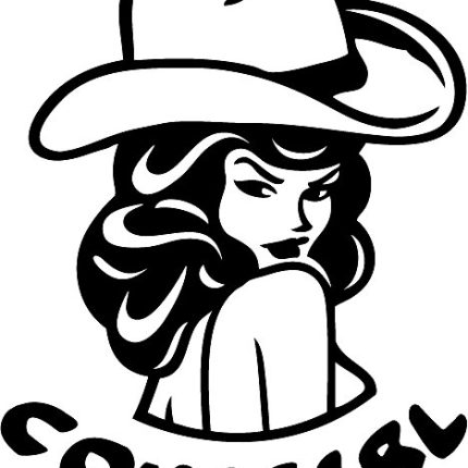 Sexy Cowgirl Die Cut Vinyl Decal