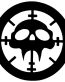 Skull in Cross Hairs Diecut Decal