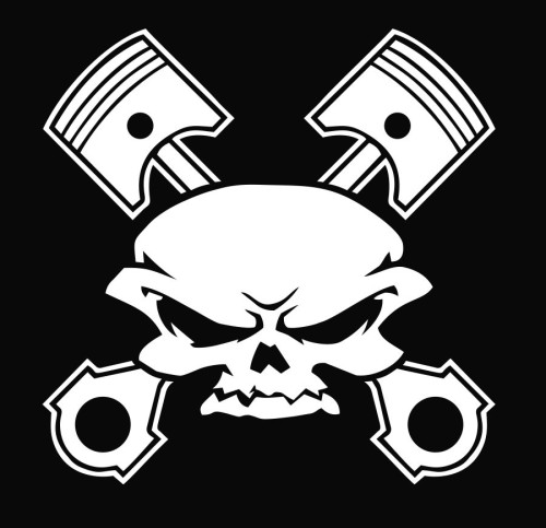 Skull And Crossbones Cutout Vinyl Sticker