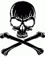 Skull Vinyl Sticker 17