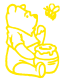 Pooh honey decal