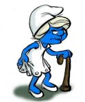 Smurfette Granny Sticker